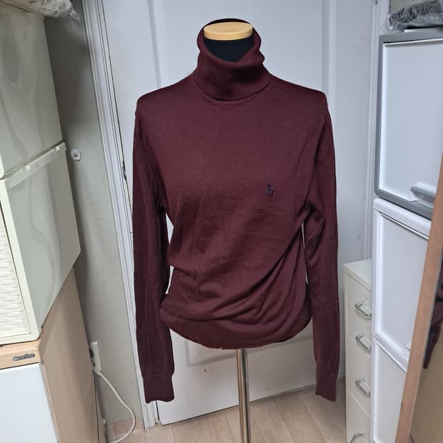 헤지스 남성 모100% 터틀넥 니트 목티 95~100