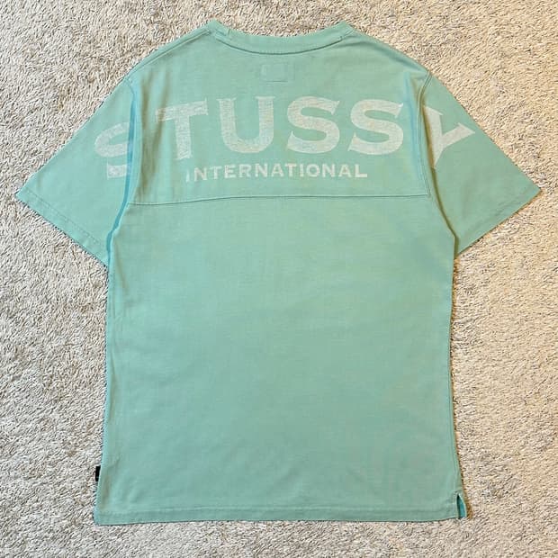 희귀) 스투시 STUSSY 백로고 반팔 티셔츠 민트