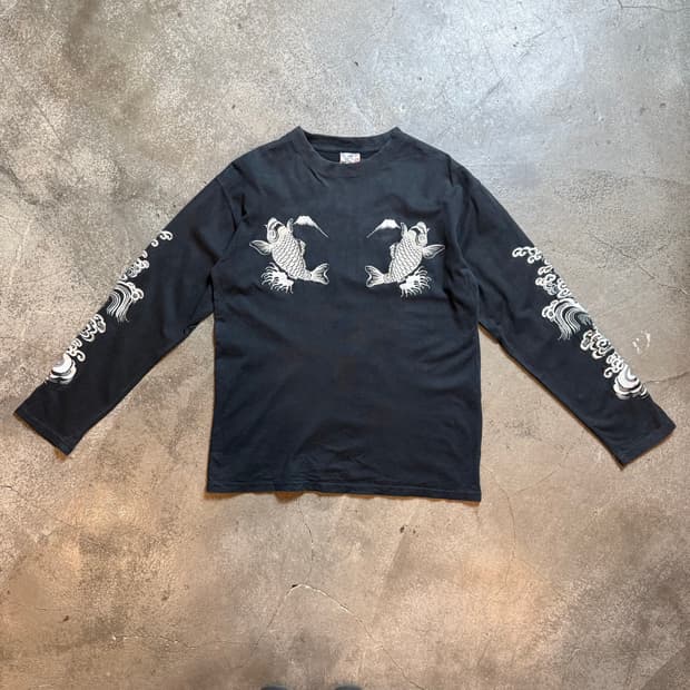 재패니스 빈티지 자수 롱슬리브