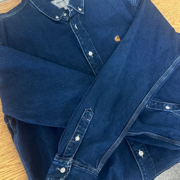 칼하트윕 L/S WELDON 셔츠 Blue stone washed (L)