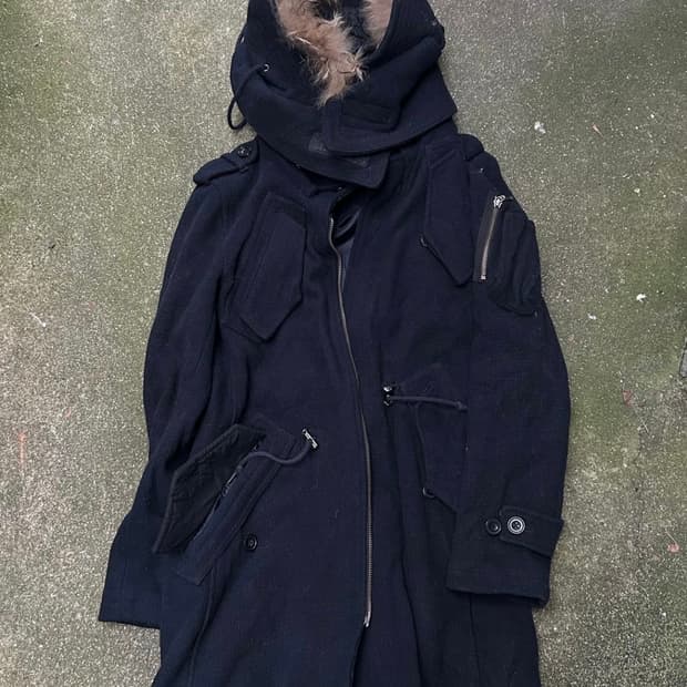 2000s 토네이도마트 v-kei 퍼 코트 자켓