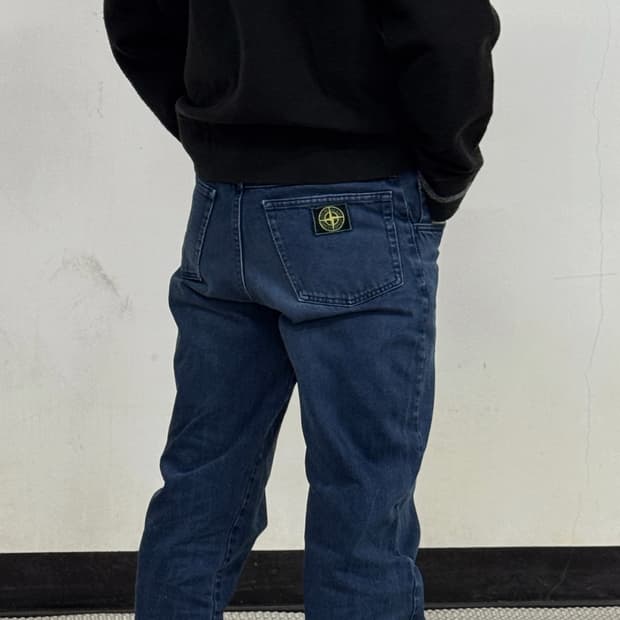 90s 그린 엣지 데님 진