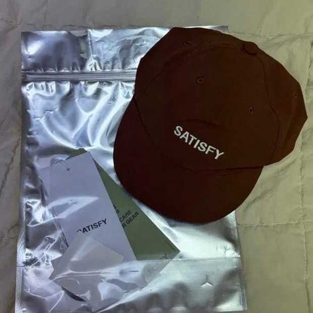 새티스파이 peace shell running cap(brown)