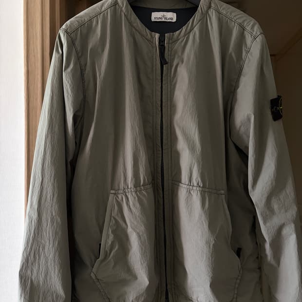 (XL) 스톤아일랜드 코튼 나일론 바람막이