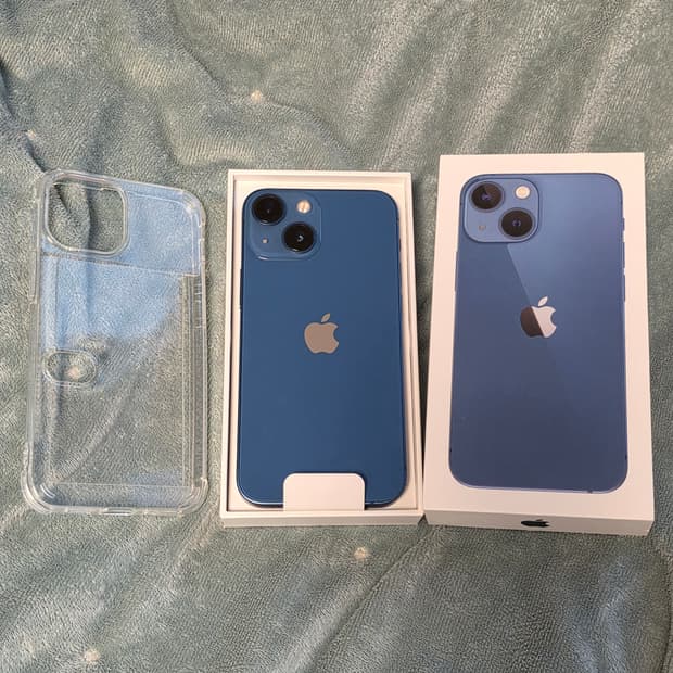 (단순개봉)아이폰13미니 블루 128GB