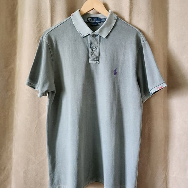 Polo 폴로 랄프 로렌 빈티지 리페어드 피케 셔츠 그린 L