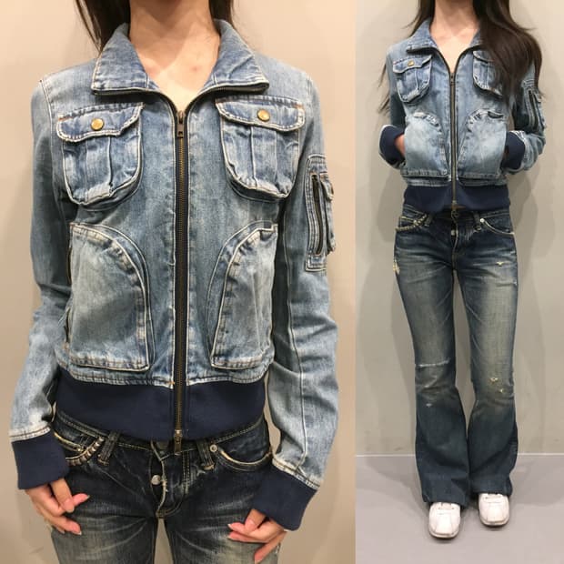(아카이브)y2k 데님 집업 재킷
