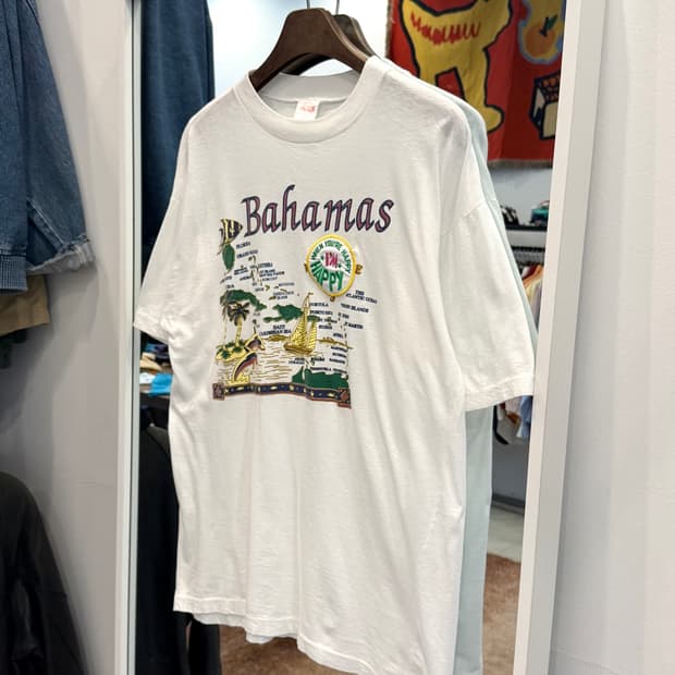 90s Tee's 빈티지 Bahamas 반팔 티셔츠
