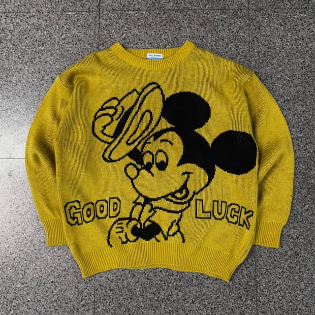 80s cox combo micky mouse knit 
