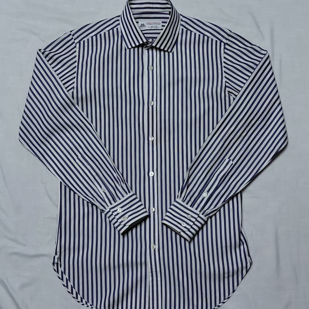 브릴라 퍼 일 구스토 x 토마스 메이슨 런던 스트라이프 셔츠 (40)