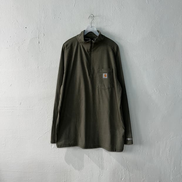 칼하트 포스 반집업 긴팔티 XL