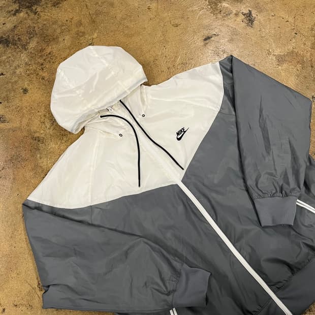 [정품/XL] 나이키 바람막이 화이트 그레이 b8