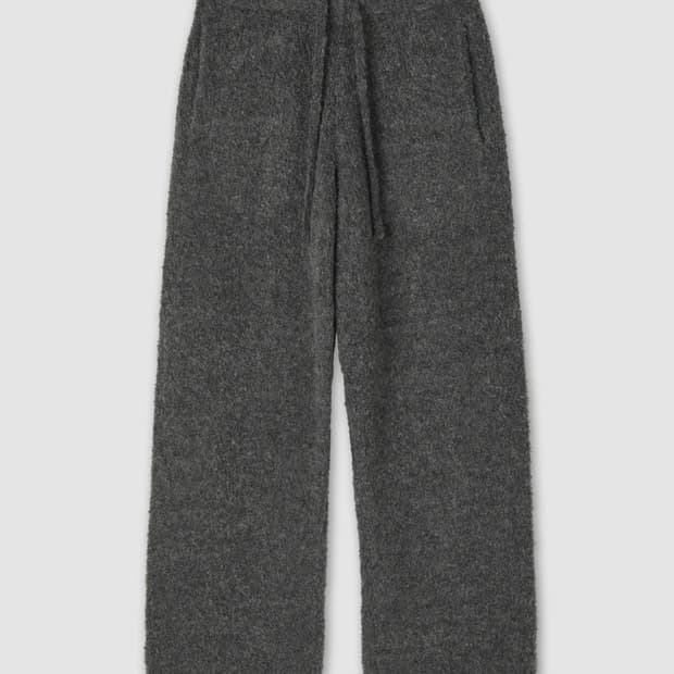 (L) 쿠어 알파카 울 부클레 니트 팬츠
