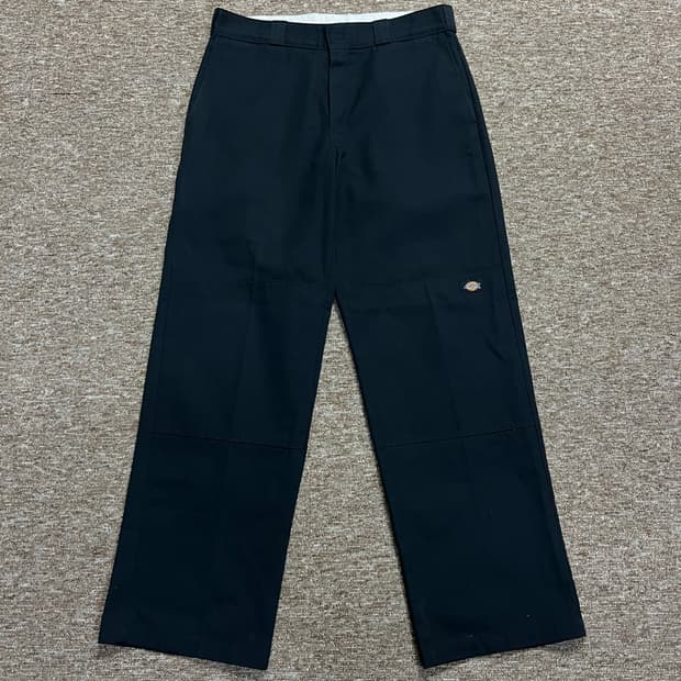 디키즈 더블니 워크팬츠 블랙 34x32