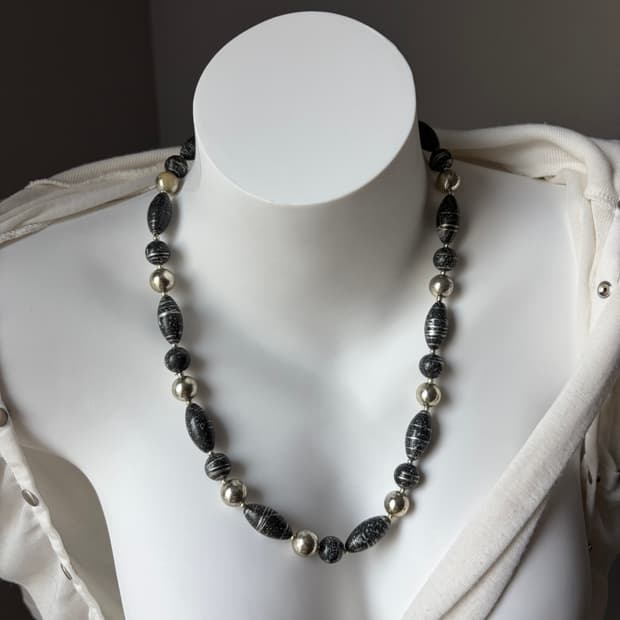 Vintage Stone Shadow necklace목걸이