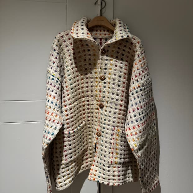 빈티지 니트가디건자켓