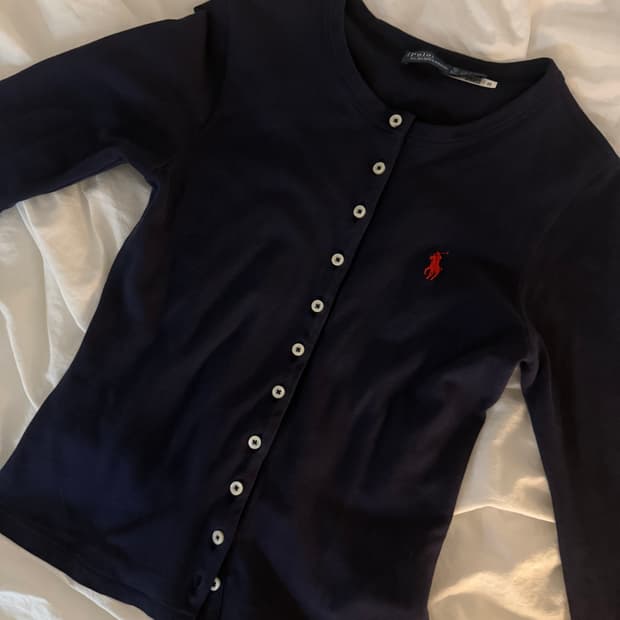 폴로 슬림핏 가디건