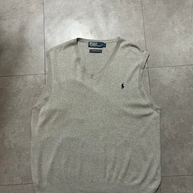00s 랄프로렌  폴로 빈티지 피마코튼 니트 베스트 조끼 100size 