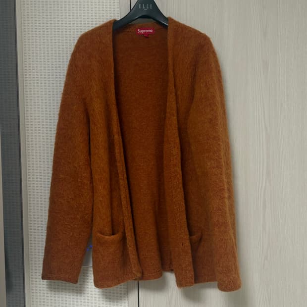 슈프림 모헤어 틸 가디건