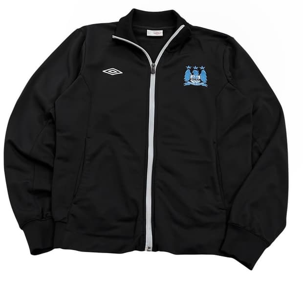 엄브로 12-13 맨체스터 시티 시그니처 로고 트랙탑 져지 블랙