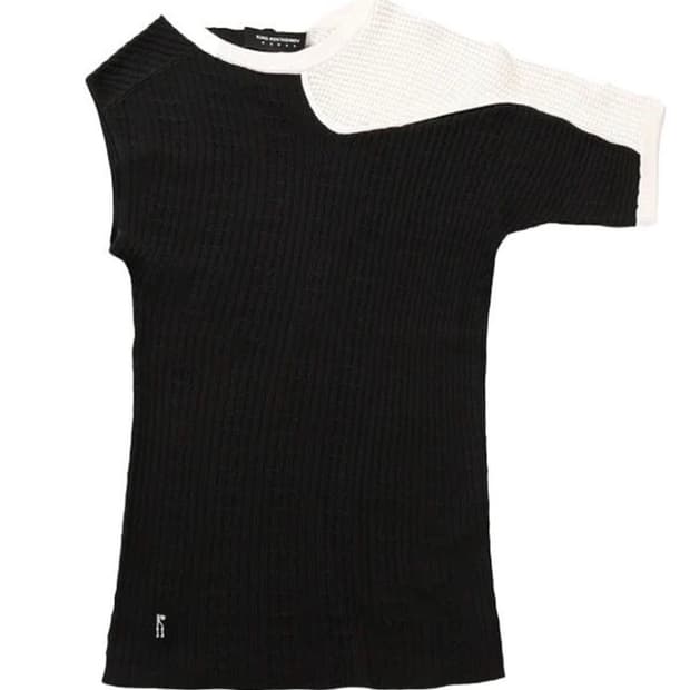 키코 코스타디노브 블랙 화이트 노마스 니트 래글런 스웨터 251985F0