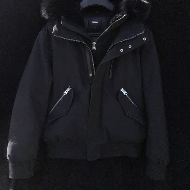 (급처)22-23FW맥케이지 딕슨 블랙 퍼 44 MACKAGE DIXON