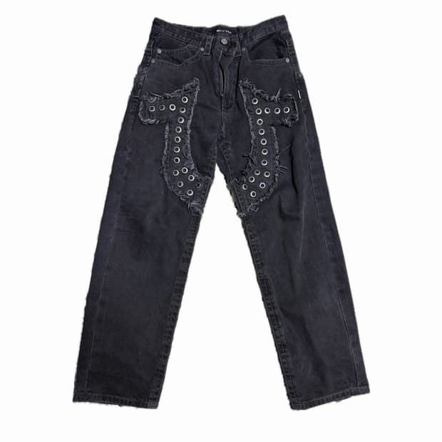 트루릴리젼 x 아이시토 데인저 홀스슈 데님팬츠 L