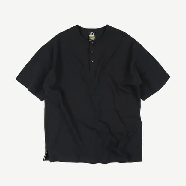 프리즘웍스 헨리넥 반팔티 블랙 XL 