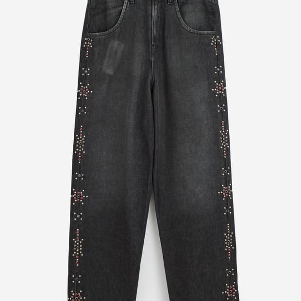 블루마블 스터드 데님팬츠