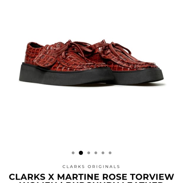 새상품 클락스 마틴로즈 콜라보 265사이즈 더비