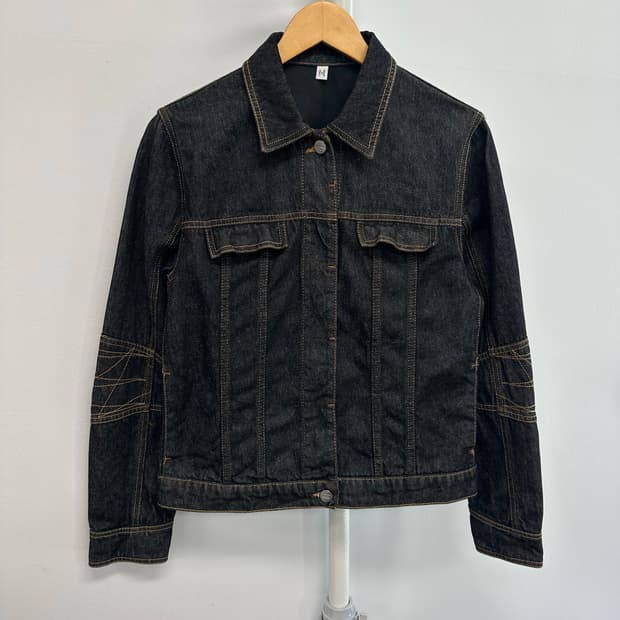 막스마라 스포츠막스 스티치 데님 청자켓