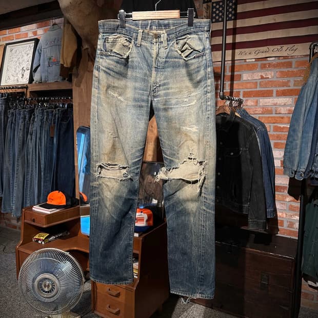 60s USA Vintage Levis 505 Big E Denim