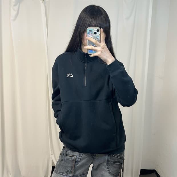Nike SB black half-zip sweatshirt