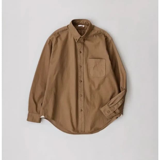 나이스네스 게버딘 코튼 버튼다운 셔츠 탄색상 S사이즈 새제품 판매