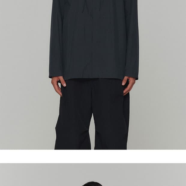 아모멘토 디테처블 후디 셔츠 차콜