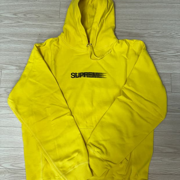 슈프림 모션로고 후드 옐로우