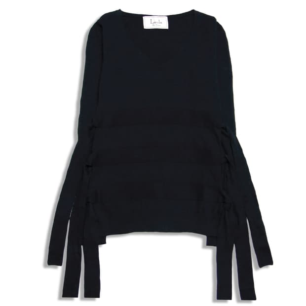 Laula Black Strap knit