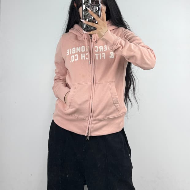 아베크롬비 셰르파 안감 빈티지 후드집업 E0615