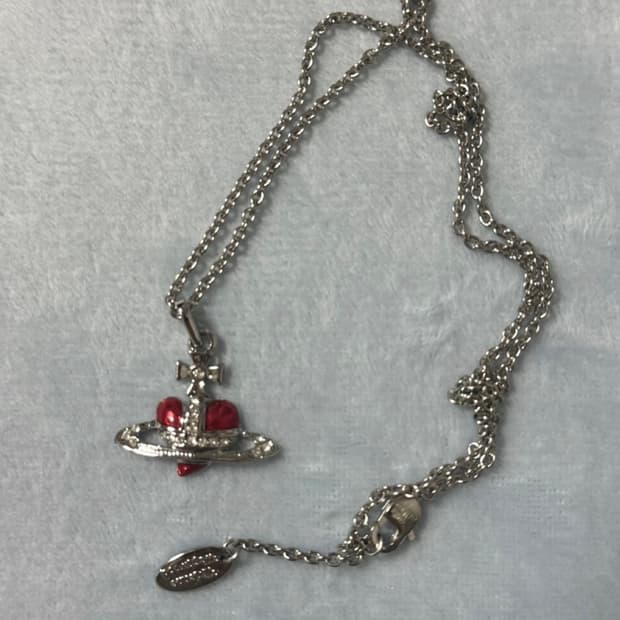 비비안웨스트우드 디아망떼 레드 목걸이