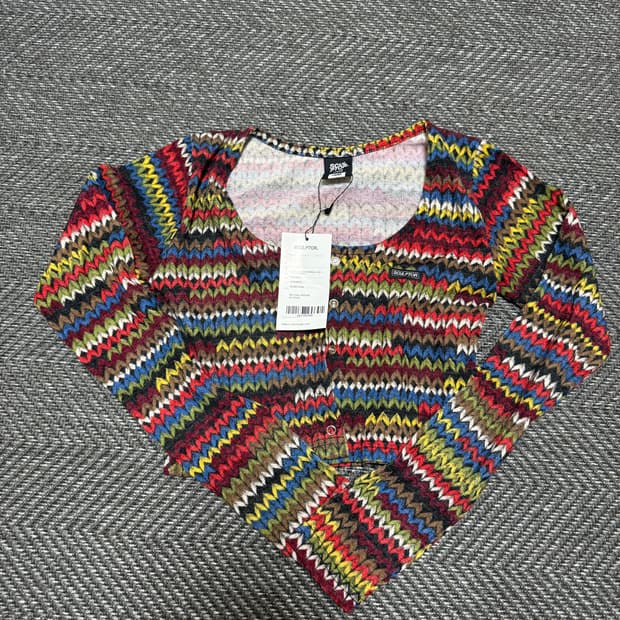 스컬프터 크롭 가디건