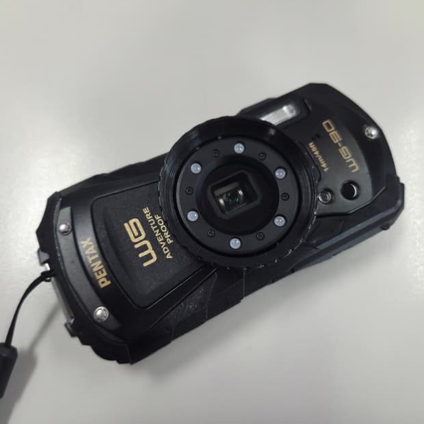 펜탁스 WG-90 블랙 방수 카메라 작례포함