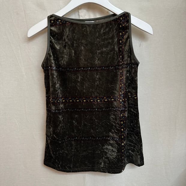 i.n.e velvet sleeveless