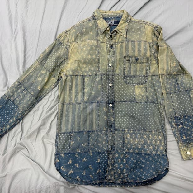 폴로 패치워크 셔츠, rrl