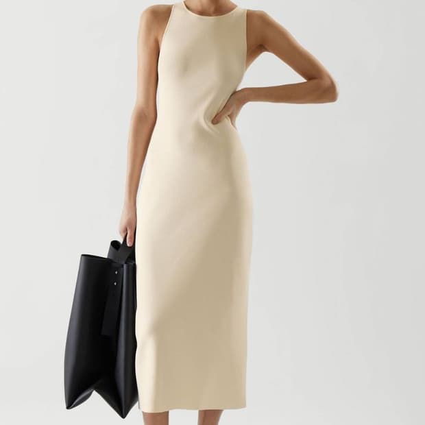 코스 미디 튜브 드레스 xs (새상품)