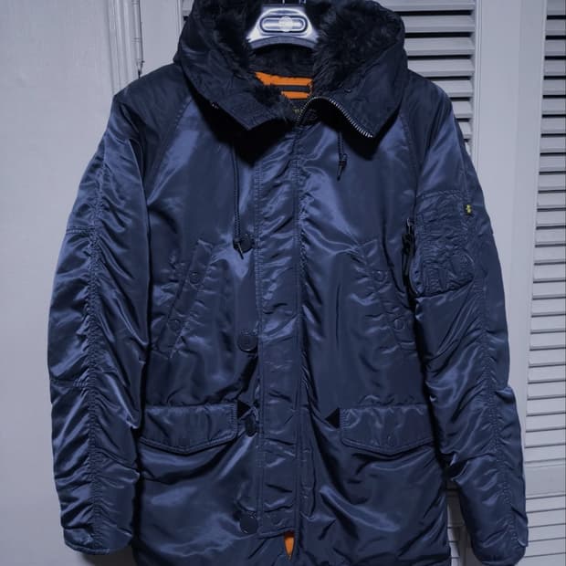 95 알파인더스트리 N3B 야상 경량패딩 네이비