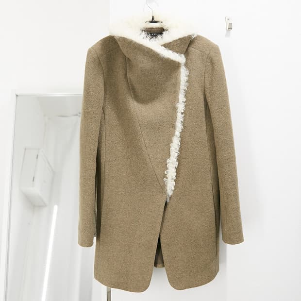 Fur Trimming Short Coat