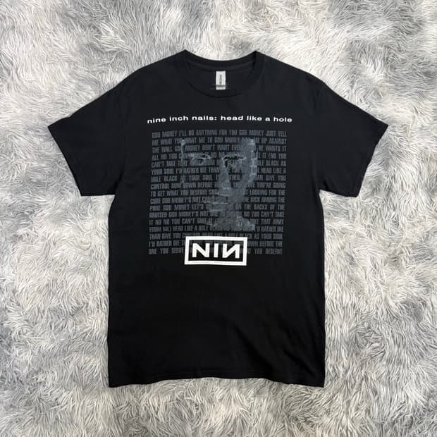 나인인치네일스 NIN head like a hole 티셔츠
