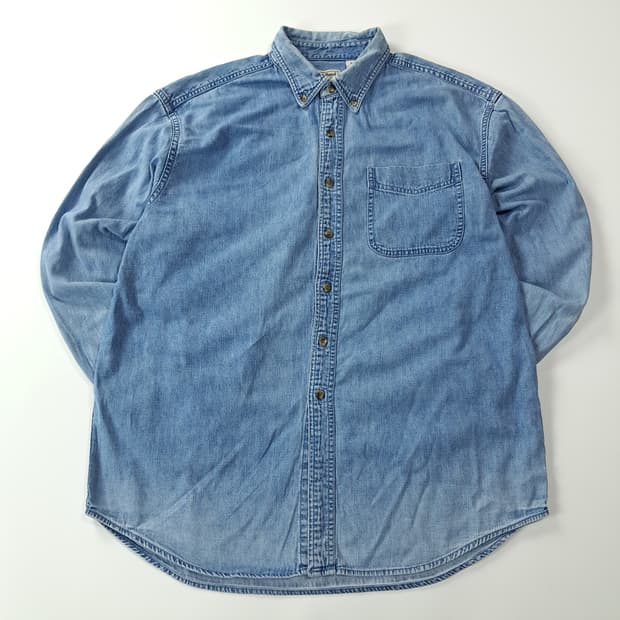 CK202 L 엘엘빈 90s 버튼다운 클래식 데님 셔츠 남방