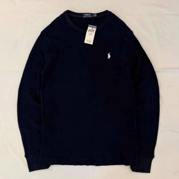 새상품) 폴로 랄프로렌 와플 써멀 롱슬리브 네이비