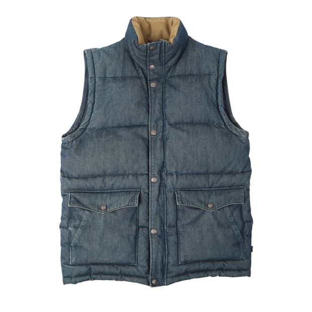 리바이스 데님 코듀로이 카라 푸퍼 베스트